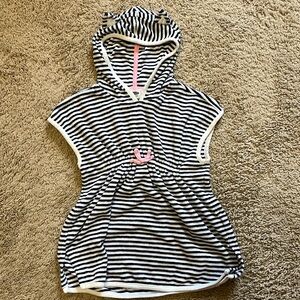 Old Navy Navy & White Stripes Swim Coverup